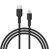 AUKEY CB-CL02 nylonový USB-C Lightning kábel 1,2m