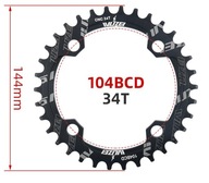 Úzke Široké ozubené koleso 34T 104BCD kotúč SHIPPING PL