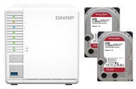 Súborový server QNAP TS-364-4G NAS + 2x 4TB WD Red