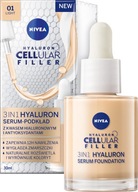 NIVEA HYALURON CELLULAR FILLER 3V1 SÉRUM-FOUNDATION svetlá farba, 30ml