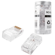 Sieťová zástrčka RJ45 konektor kat. 6 UTP NC-RJ456UT-11 100ks CAT6