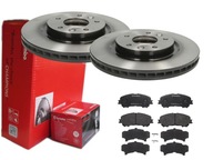 BREMBO PREDNÉ DISKY, DESTIČKY, NISSAN QASHQAI J11 296M