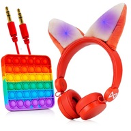 LED SLÚCHADLÁ PRE DETI NA EAR + BUBBLE POP HRA