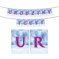 BANNER GARLAND VÁŠ TEXT FROZEN FROST Z2