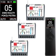 3x ovládač rolety SRT_LN ATELOR PROXIMA 230V 433,92 MHz + TFT diaľkové ovládanie