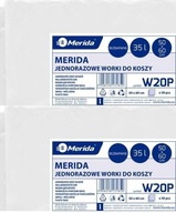 Merida LDPE vrecia na odpadky 50-60cm 35l 50ks x2