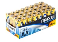 32x MAXELL AA alkalická batéria LR6 R6 1,5V zásobník