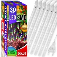 METEOROVÉ LED LAMPY SNEH PADAJÚCI CILS VIANOČNÉ OSVETLENIE 30 CM IP44