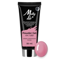 Powder Gel stavebný akrylový gél MollyLac French Pink 50ml č.06