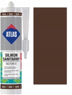 ATLAS SILIKON S Sanitárny silikón 024 Tmavohnedý A 280