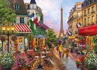 PUZZLE 1000 EL KOMPAKTNÉ KVETY PARÍŽ EIFFELOVÁ VEŽA