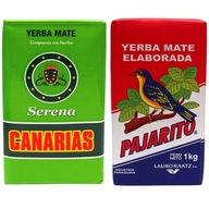 Yerba Mate Pajarito Elaborada 1kg + Canarias 1kg