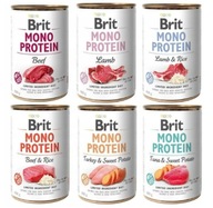 BRIT Mono Proteínový MIX CHUTÍ 6x400g - sada II