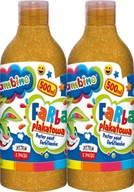 Bambino zlatá plagátová farba v 500ml GOLD fľaši pre deti x 2 kusy