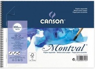 Canson Montval Torchon Akvarelový blok A3 270g 12