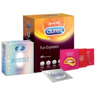 SET kondómov Durex Fun Explosion Invisible