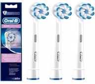 3 BRAUN ORAL-B ULTRA TENKÉ CITLIVÉ ČISTIACE TIPY