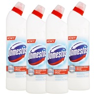 4x DOMESTOS tekutina 750ml WHITE&SHINE lesklá biela