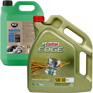 Olej Castrol Edge 5W-30 C3 5L + K2 Nano Spray 5L