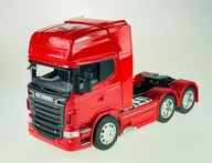 WELLY SCANIA V8 R730 3 NÁPRAVY ČERVENÉ 1:32 TIR NOVÝ MODEL KOVOVÝ