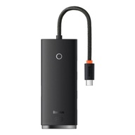 Lite Series HUB USB-C 4x USB 3.0 adaptér 25cm čierny