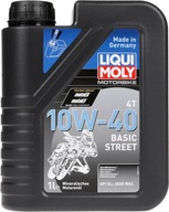 MOTOROVÝ OLEJ 10W40 4T Liqui Moly BASIC STREET 1L