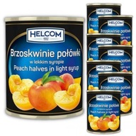 Polovičky broskýň v sirupe Helcom light 850 ml