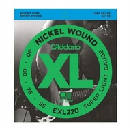 D`ADDARIO EXL220 - BASOVÉ GIITAROVÉ STRUNY