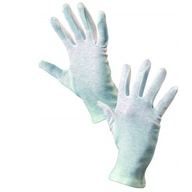 Bavlnené kozmetické rukavice CXS, 24 párov, veľkosť 6