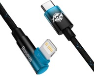 Baseus MVP 2 Type-C Lightning uhlový USB kábel pre iPhone PD 20W 200cm