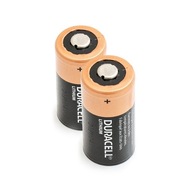 2x Duracell CR123 CR123A DL123 3V lítiová batéria