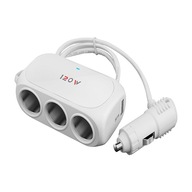 3-cestný adaptér tepelne odolný duálny USB 12V 24V Mu