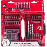 Sada rázových bitov Milwaukee 54 el Shockwave