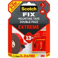 Silná obojstranná páska 3M SCOTCH EXTREME Promo 5m