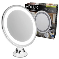 Adler AD 2168 LED kúpeľňové zrkadlo zväčšovacie pre make-up 24 LED otáčanie