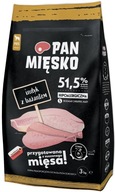 PAN MEAT Morčacie mäso s Bažantom 3kg Krmivo pre psov