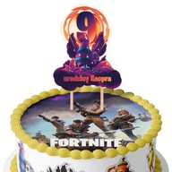 FORTNITE Topper na narodeninovú tortu + Meno Vek