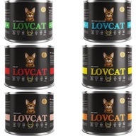 LOVCAT mokré krmivo pre mačky, mix príchutí, 6x 200g