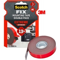 Montážna páska Scotch Fix Extreme 19mm/5m čierna