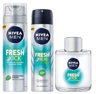 NIVEA Men Fresh Kick súprava peny proti poteniu a vody na holenie