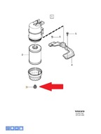 Vypúšťacia zátka olejového filtra Volvo XC70, V70
