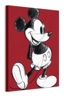 Disney Mickey Mouse Retro Červený obraz na plátne 60x80cm