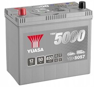 BATÉRIA YUASA SILVER YBX5057 12V 50AH 450A L+