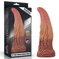 DILDO 10'' DVOJVRSTVENÝ PLATINOVÝ SILIKÓNOVÝ JAZYK 24-0228