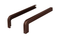 Hliníková koncovka pre vonkajší parapet Softline 200 mm Bronze