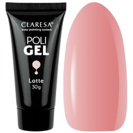 CLARESA ACRYL GEL POLY GEL LATTE 30g NOVINKA