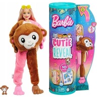 Barbie Cutie Reveal Jungle Monkey HKR01 BÁBIKA BARBIE V TRUBKE.