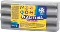 ASTRA plastelína 500 g - strieborná