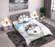 POSTEĽNÉ Obojstranné HUSKY HASKS BAVLNA 140X200