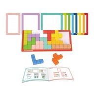 Tooky Toy Puzzle Tetris Blocks 10 úrovní obtiažnosti